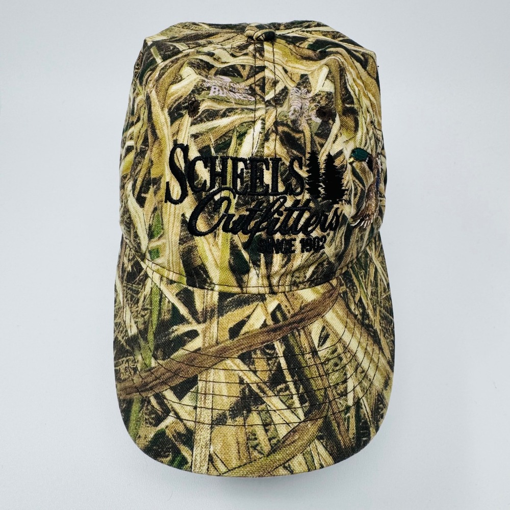 Scheels Outfitters Mallard Duck Camo Hat Mens OSFM Adjustable‎ Outdoor Cap Camo